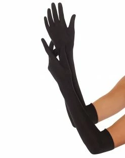 Spirit Halloween Long Black Gloves
