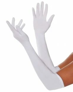 Spirit Halloween Long White Gloves