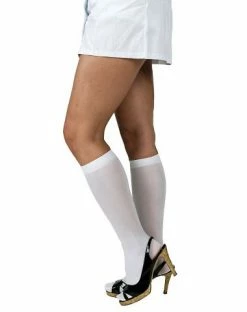 Spirit Halloween White Knee High Socks