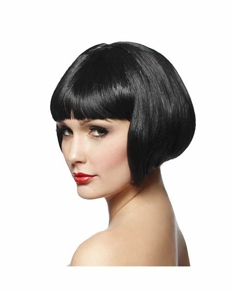 Spirit Halloween Short Black Bob Wig 1 Spirit Halloween Short Black Bob Wig