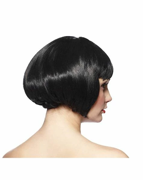 Spirit Halloween Short Black Bob Wig 2 Spirit Halloween Short Black Bob Wig - Image 2