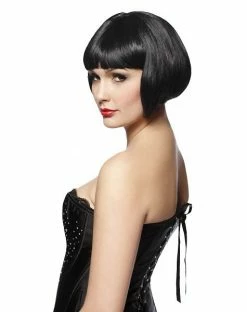 Spirit Halloween Short Black Bob Wig 6 Spirit Halloween Short Black Bob Wig -Halloween ACCESSORIES store 00145656 c