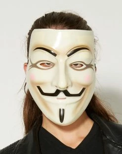 Spirit Halloween V for Vendetta Half Mask - V for Vendetta -Halloween ACCESSORIES store 00195487 d