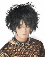 Spirit Halloween Black Midnight Fiend Wig