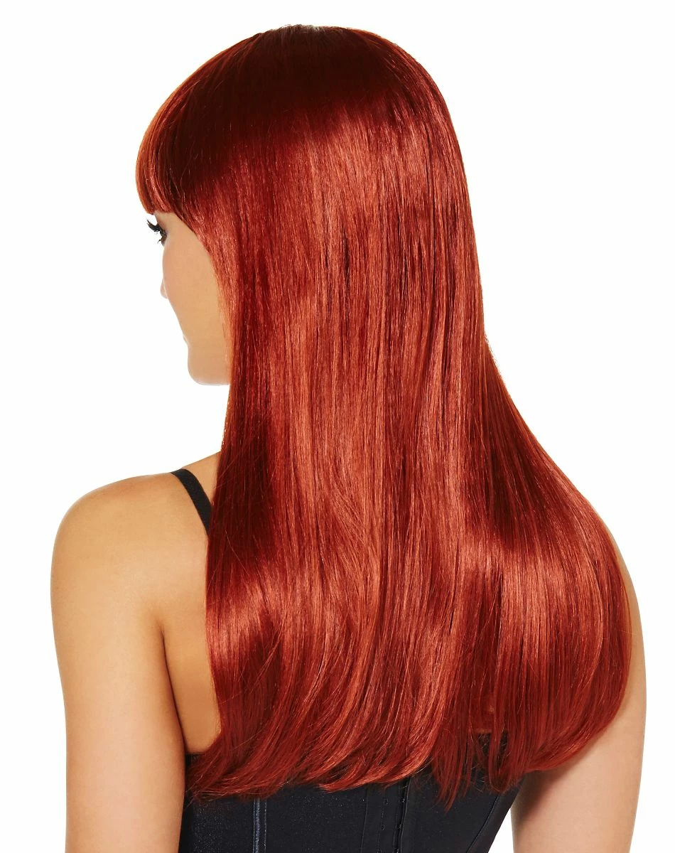 Spirit Halloween Long Auburn Wig with Bangs 2 Spirit Halloween Long Auburn Wig with Bangs - Image 2