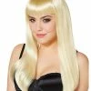 Spirit Halloween Long Blonde Wig With Bangs