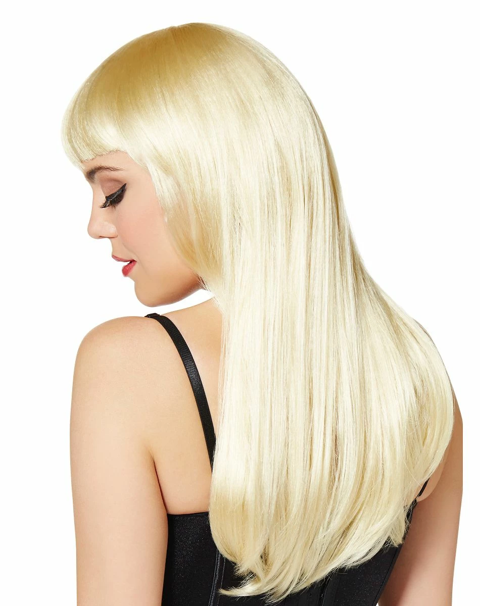 Spirit Halloween Long Blonde Wig With Bangs 2 Spirit Halloween Long Blonde Wig With Bangs - Image 2
