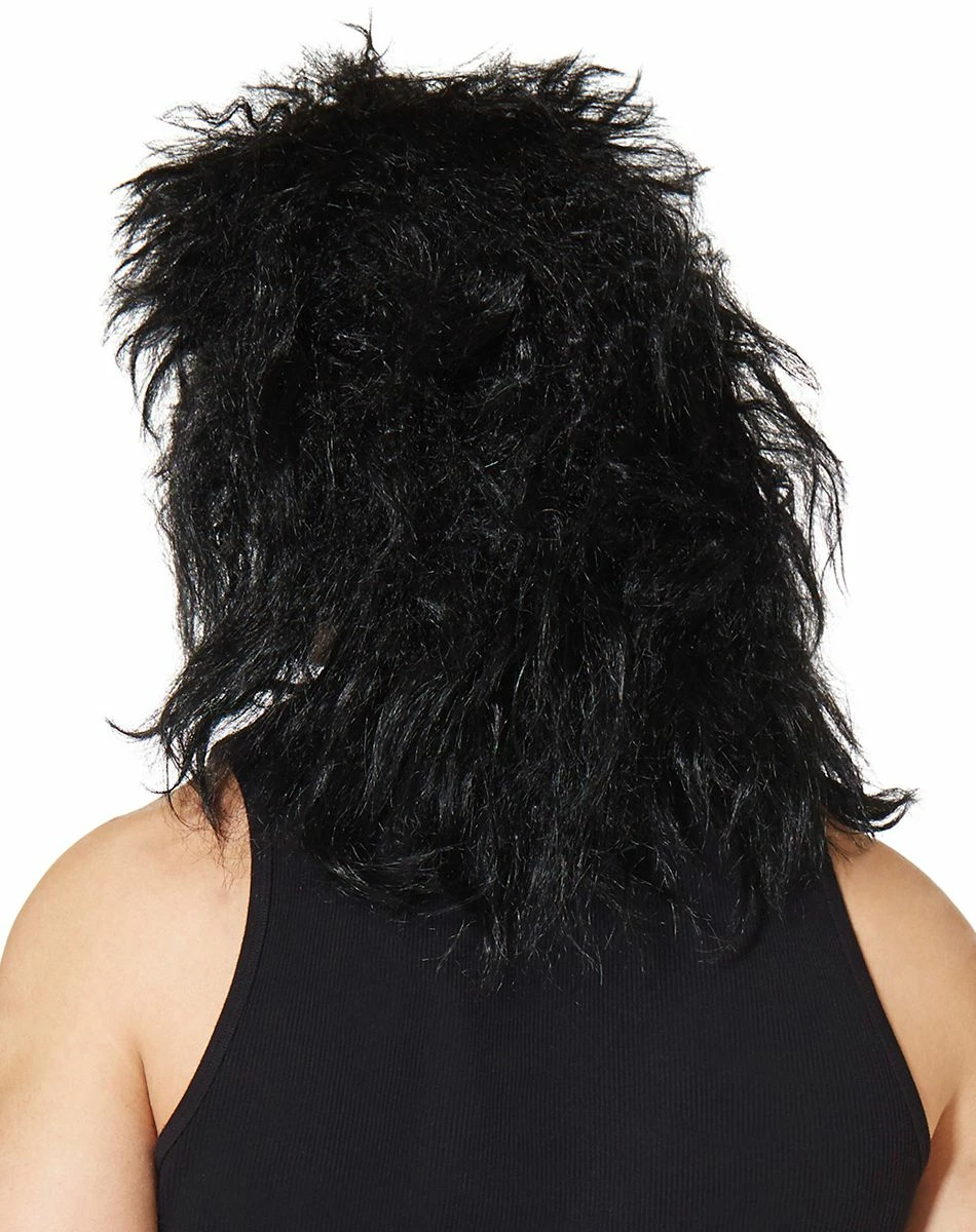 Spirit Halloween Black Rock Star Wig 2 Spirit Halloween Black Rock Star Wig - Image 2