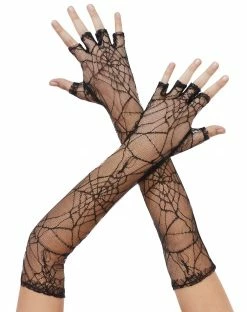 Spirit Halloween Spider Web Gloves