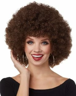 Spirit Halloween Brown Curly Wig