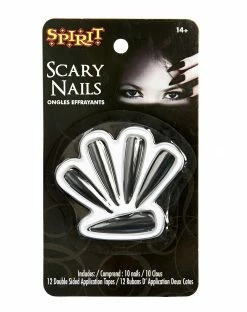 Spirit Halloween Black Claw Nails