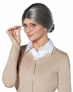 Spirit Halloween Gray Gramma Wig