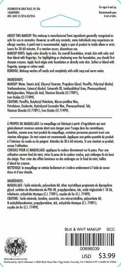 Spirit Halloween Black and White Makeup 5 Spirit Halloween Black and White Makeup -Halloween ACCESSORIES store 00696039 c