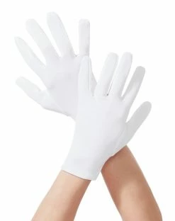 Spirit Halloween Short White Gloves -Halloween ACCESSORIES store 00755843 b