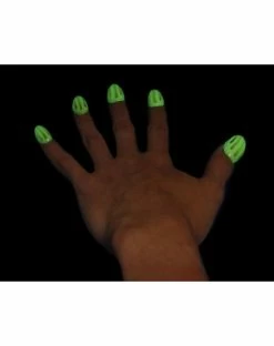 Spirit Halloween Glow in the Dark Claws Press On Nails -Halloween ACCESSORIES store 00792556 d