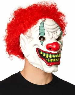 Spirit Halloween Foamy the Clown Full Mask -Halloween ACCESSORIES store 01034719 b