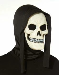 Spirit Halloween Glow In the Dark Skull Full Mask -Halloween ACCESSORIES store 01035021 c