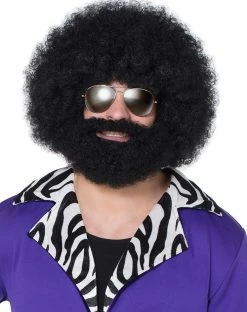 Spirit Halloween Facial Hair and Afro Wig