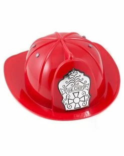 Spirit Halloween Red Fire Chief Helmet -Halloween ACCESSORIES store 01067693 d