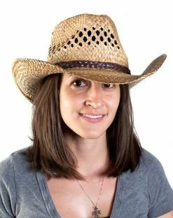 Spirit Halloween Western Seagrass Hat -Halloween ACCESSORIES store 01067701 c