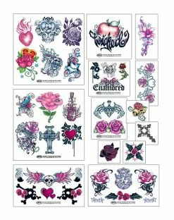 Spirit Halloween Wicked Midnight Temporary Tattoos -Halloween ACCESSORIES store 01070879 b