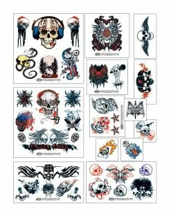 Spirit Halloween Wicked Midnight Temporary Tattoos -Halloween ACCESSORIES store 01070895 b