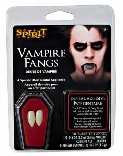 Spirit Halloween White Vampire Fangs 5 Spirit Halloween White Vampire Fangs -Halloween ACCESSORIES store 01097559 c