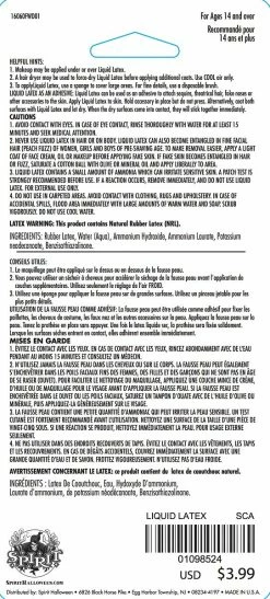 Spirit Halloween Liquid Latex 4 Spirit Halloween Liquid Latex -Halloween ACCESSORIES store 01098524 b