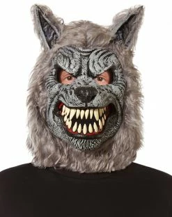 Spirit Halloween Animotion Gray Werewolf Mask