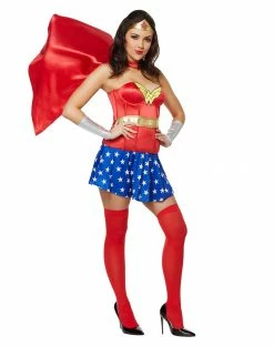 Spirit Halloween Adult Wonder Woman Corset Costume - DC Comics -Halloween ACCESSORIES store 01108224 d