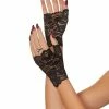 Spirit Halloween Short Black Lace Gloves
