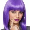 Spirit Halloween Purple Pageboy Wig