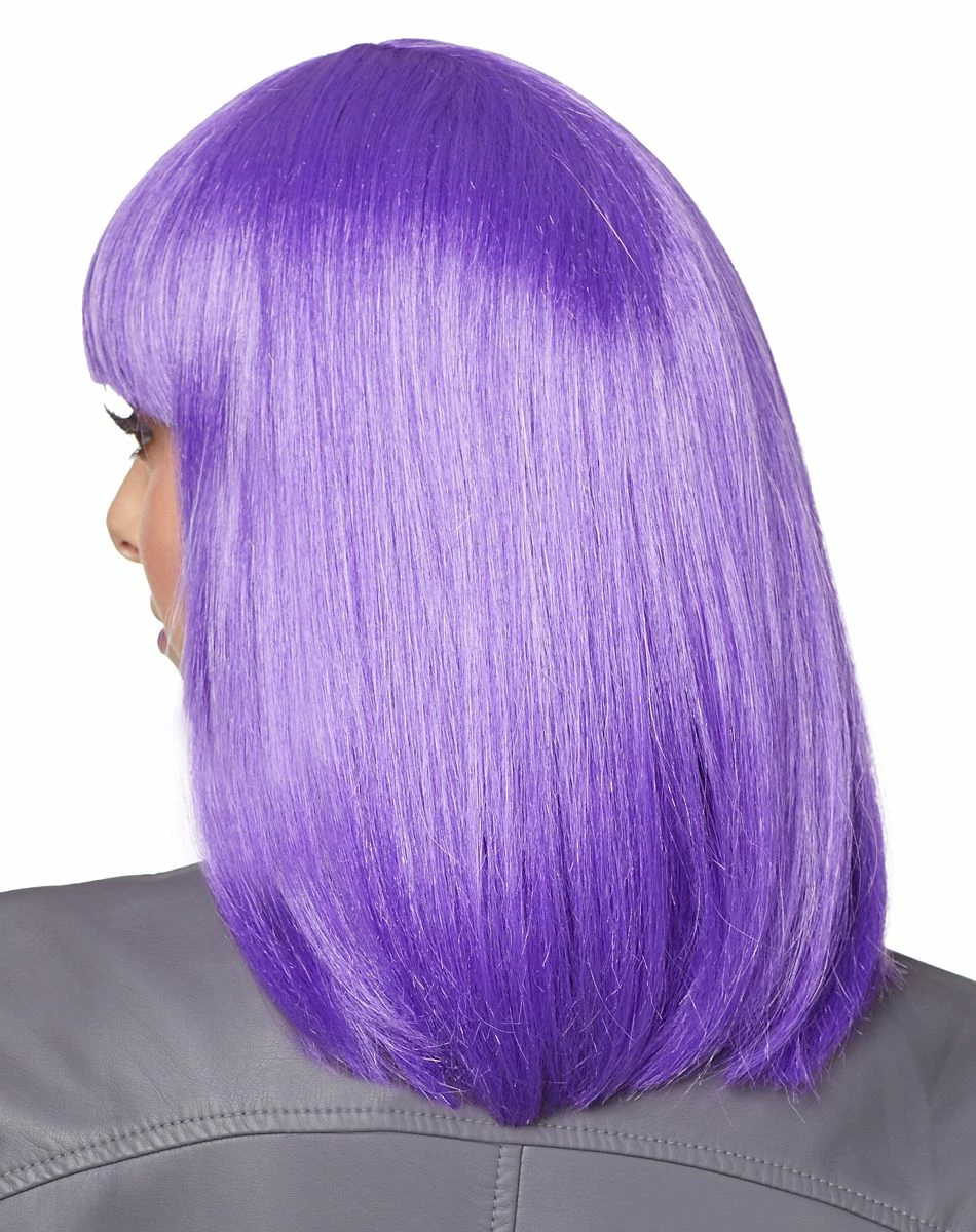 Spirit Halloween Purple Pageboy Wig 2 Spirit Halloween Purple Pageboy Wig - Image 2