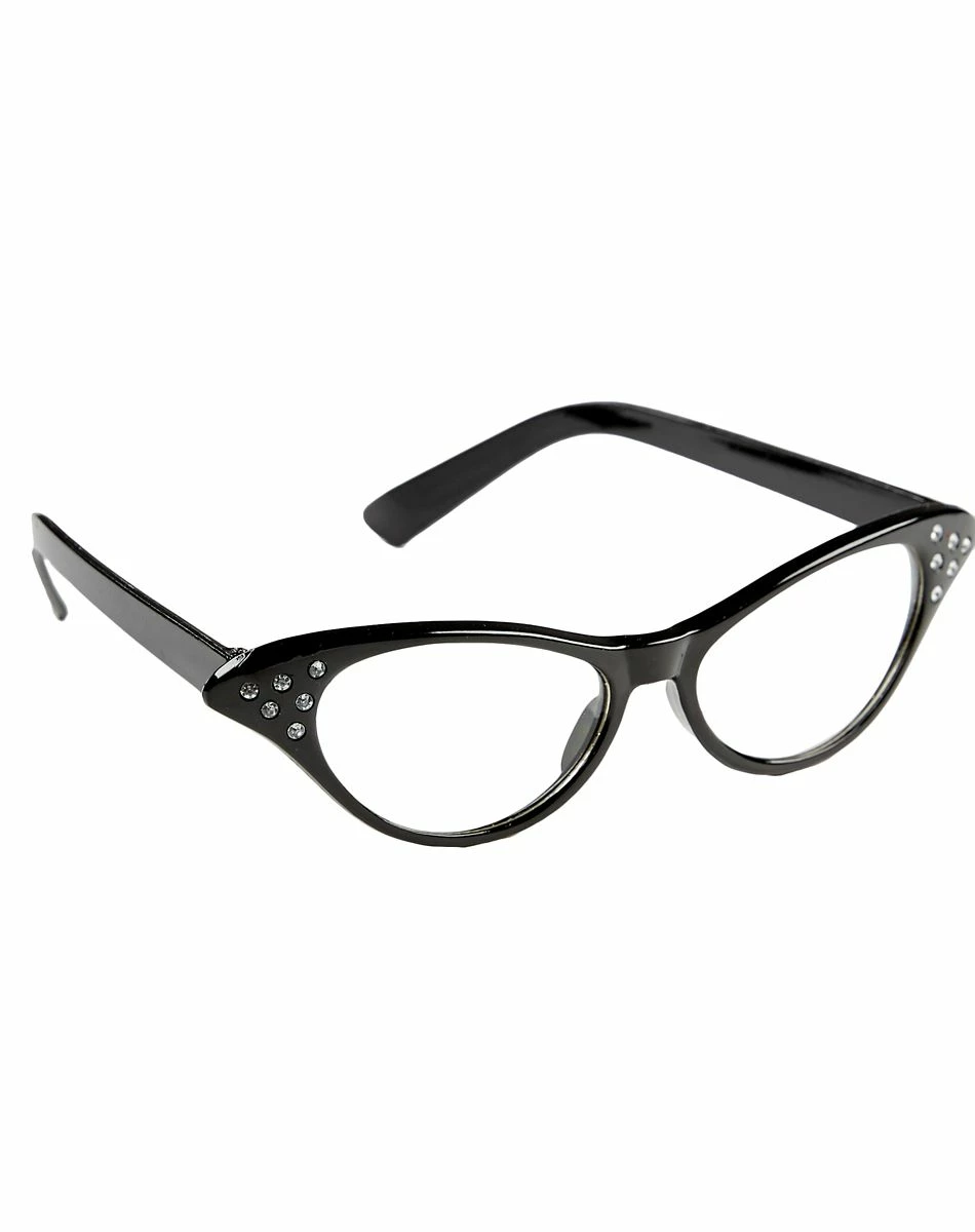 Spirit Halloween '50s Black Rhinestone Glasses 1 Spirit Halloween '50s Black Rhinestone Glasses