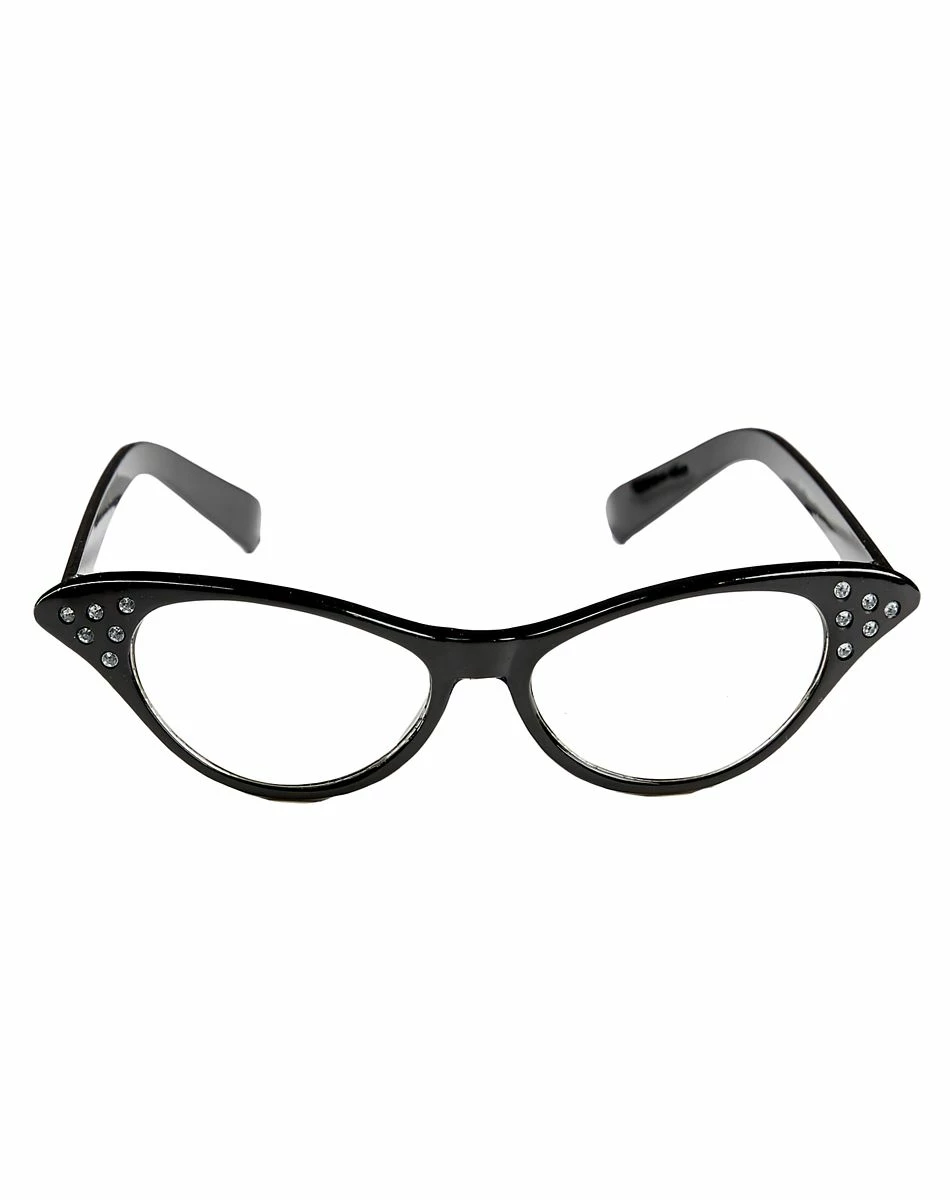 Spirit Halloween '50s Black Rhinestone Glasses 2 Spirit Halloween '50s Black Rhinestone Glasses - Image 2