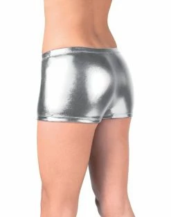 Spirit Halloween Metallic Boyshort Panties - Silver