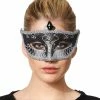 Spirit Halloween Black Carnival Mask