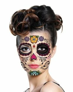 Spirit Halloween Day of Dead Temporary Tattoos 11 Spirit Halloween Day of Dead Temporary Tattoos -Halloween ACCESSORIES store 01150606 e