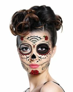 Spirit Halloween Day of Dead Temporary Tattoos 12 Spirit Halloween Day of Dead Temporary Tattoos -Halloween ACCESSORIES store 01150606 f