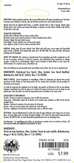 Spirit Halloween Bloody Scab - 1 oz. -Halloween ACCESSORIES store 01175538 b