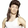 Spirit Halloween Brown Mullet Wig