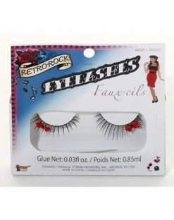 Spirit Halloween Red Bow False Eyelashes 5 Spirit Halloween Red Bow False Eyelashes -Halloween ACCESSORIES store 01184761 c
