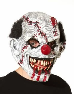 Spirit Halloween In Stitches Ripper Clown Mask -Halloween ACCESSORIES store 01191592 b