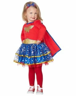 Spirit Halloween Toddler Bow and Stars Wonder Woman Costume - DC Comics -Halloween ACCESSORIES store 01217231 c