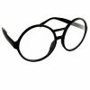 Spirit Halloween Black Round School Nerd Glasses