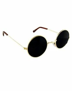 Spirit Halloween Gold Round Sunglasses