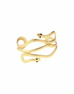 Spirit Halloween Goldtone Snake Cuff Bracelet