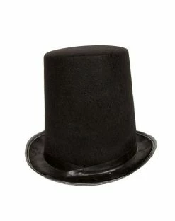 Spirit Halloween Tall Black Top Hat -Halloween ACCESSORIES store 01223684 c