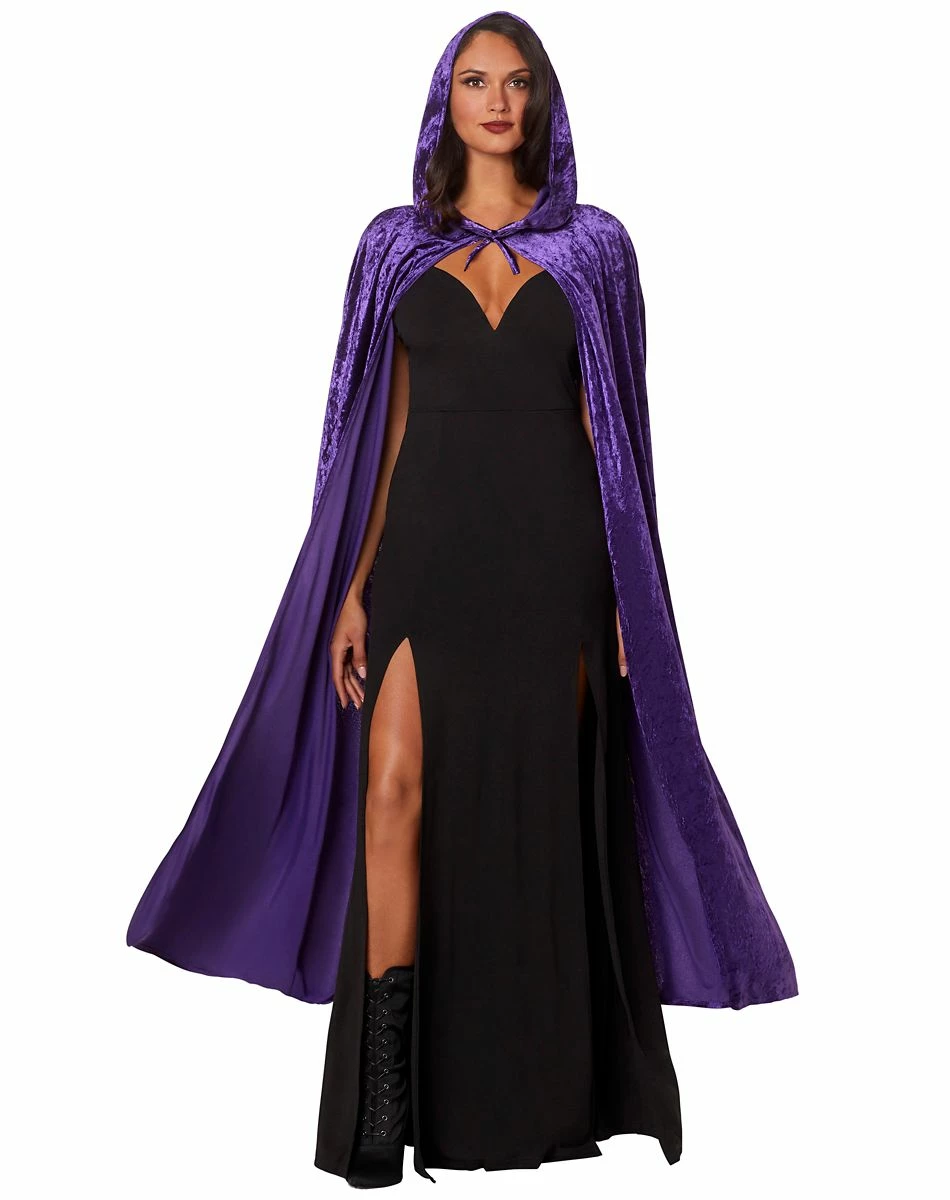Spirit Halloween Purple Crush Velvet Cape 1 Spirit Halloween Purple Crush Velvet Cape