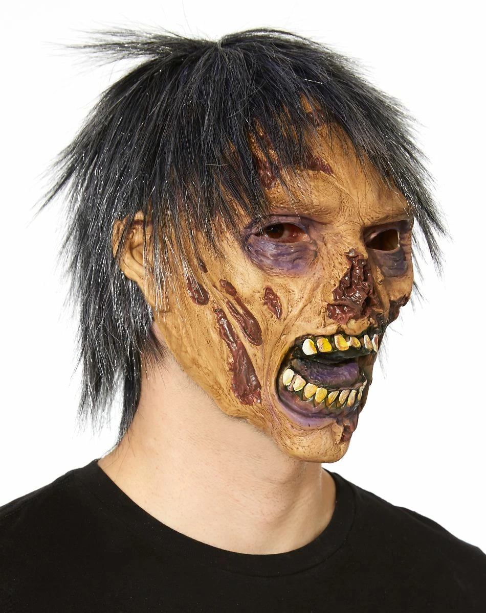 Spirit Halloween Decaying Face Zombie Mask 2 Spirit Halloween Decaying Face Zombie Mask - Image 2